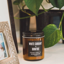 Load image into Gallery viewer, WHITE CURRANT + BONFIRE CANDLE