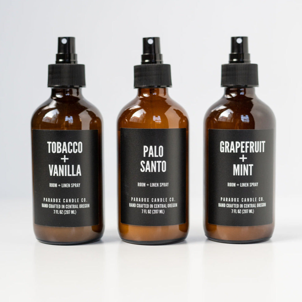 PALO SANTO ROOM AND LINEN SPRAY – Paradox Candle Co