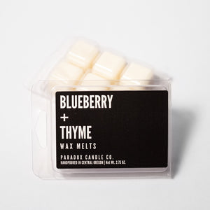 paradox candle co oregon blueberry thyme wax melts